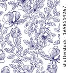 flowers seamless pattern... | Shutterstock .eps vector #1698514267
