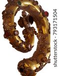 Small photo of Crosier religion detail objects isolated