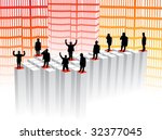 illustration of business people ... | Shutterstock .eps vector #32377045