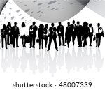 illustration of business people ... | Shutterstock .eps vector #48007339