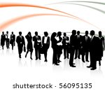 illustration of business people | Shutterstock .eps vector #56095135