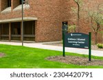 Small photo of ST. PAUL, MN, USA - MAY 16, 2023: Giddens Alumni Learning Center at Hamline University.