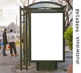 An Image Of A Bus Stop With A...