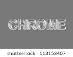 a chromed word phrase from a... | Shutterstock . vector #113153407