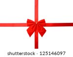 a lace and ribbon for wrapping... | Shutterstock . vector #125146097