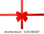 a lace and ribbon for wrapping... | Shutterstock . vector #125148287