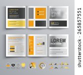 classic brochure template... | Shutterstock .eps vector #265857551