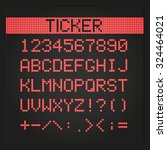 Ticker Board Digital Font