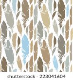 seamless pattern with golden ... | Shutterstock .eps vector #223041604
