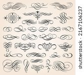 vintage calligraphic design... | Shutterstock .eps vector #2167106237