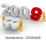 new year. 2009. 3d | Shutterstock . vector #21251620