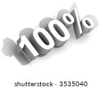 percent. 3d | Shutterstock . vector #3535040