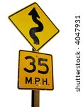 35 Miles Per Hour Sign Free Stock Photo - Public Domain Pictures