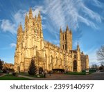 View of canterbury cathedral in ...