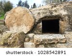 A tomb near nazareth, Israel dates to the first century. Similar to Christ's tomb with the stone rolled over the entry.