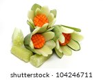 Carved Cucumber And Carrot The...