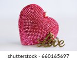 Glitter Heart Shape And Love...