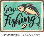 Gone Fishing Vintage Decorative ...