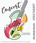 violin classical music concert... | Shutterstock .eps vector #1931743457
