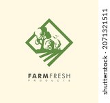 farm fresh products logo design ... | Shutterstock .eps vector #2071321511
