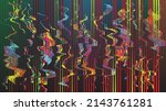 glitch distorted geometric... | Shutterstock .eps vector #2143761281