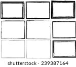 set of grunge black and white... | Shutterstock .eps vector #239387164