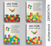 vector template poster set.... | Shutterstock .eps vector #289097474