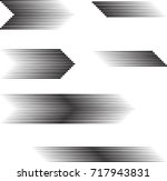speed lines in arrow form .... | Shutterstock .eps vector #717943831