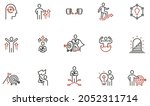 vector set of linear icons... | Shutterstock .eps vector #2052311714