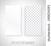 vector banner with grey cross... | Shutterstock .eps vector #190024391