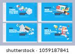 website designs collection.... | Shutterstock .eps vector #1059187841