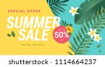summer sale vector illustration ... | Shutterstock .eps vector #1114664237