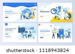 set of web page design... | Shutterstock .eps vector #1118943824
