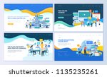 set of web page design... | Shutterstock .eps vector #1135235261