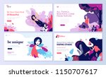 set of web page design... | Shutterstock .eps vector #1150707617