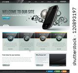 website template design | Shutterstock .eps vector #120893197