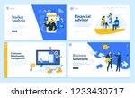 set of flat design web page... | Shutterstock .eps vector #1233430717