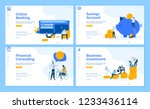 set of flat design web page... | Shutterstock .eps vector #1233436114