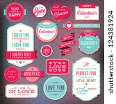 set of stickers and badges for... | Shutterstock .eps vector #124381924