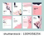 set of brochure  annual report... | Shutterstock .eps vector #1309358254