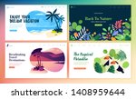set of flat design web page... | Shutterstock .eps vector #1408959644