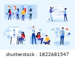 set of business people concepts.... | Shutterstock .eps vector #1822681547