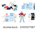  set of flat design people... | Shutterstock .eps vector #1935527587