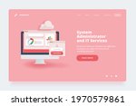 web design template. vector... | Shutterstock .eps vector #1970579861