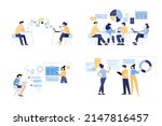 set of business people concept... | Shutterstock .eps vector #2147816457