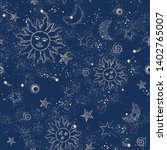 space galaxy constellation... | Shutterstock .eps vector #1402765007