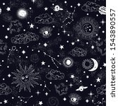 space galaxy constellation... | Shutterstock .eps vector #1543890557