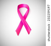 pink ribbon loop. breast cancer ... | Shutterstock .eps vector #232259197