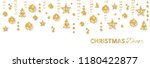 christmas golden decoration... | Shutterstock .eps vector #1180422877