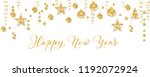 happy new year calligraphy.... | Shutterstock .eps vector #1192072924